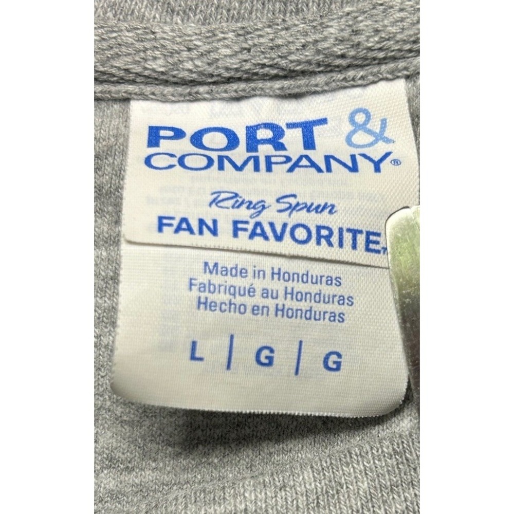 Port & Company Sweatshirt‎ Bill & Ted Funny Graphics Size L Gray Trending & Rare - Picture 5 of 11